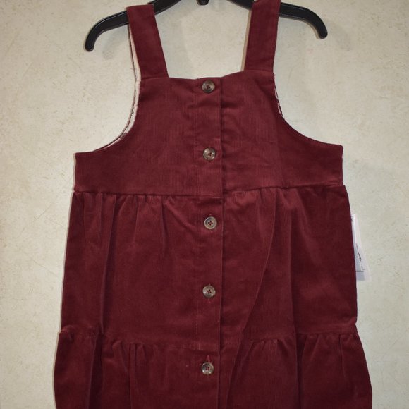 New Chelsea & Violet Girl Red Jumper Dress 2T-6X - Picture 1 of 14